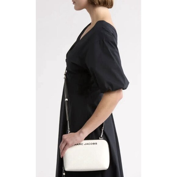 New Marc Jacobs Grind Crossbody Pouch Pebble Leather Cotton - Picture 6 of 6